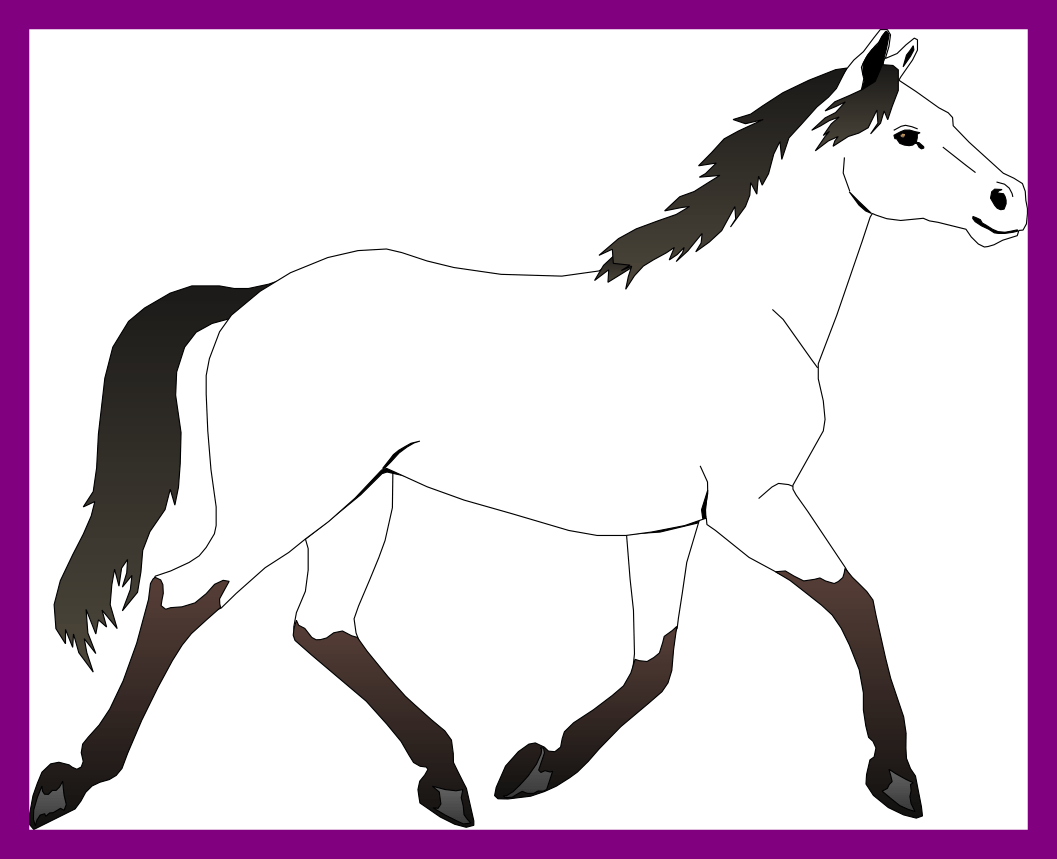 Incredible Black And White Horse Clipart Best Picture - Mustang Horse Coloring Pages - Free Transparent PNG Clipart Images Download. - Horse Transparent PNG Free Download