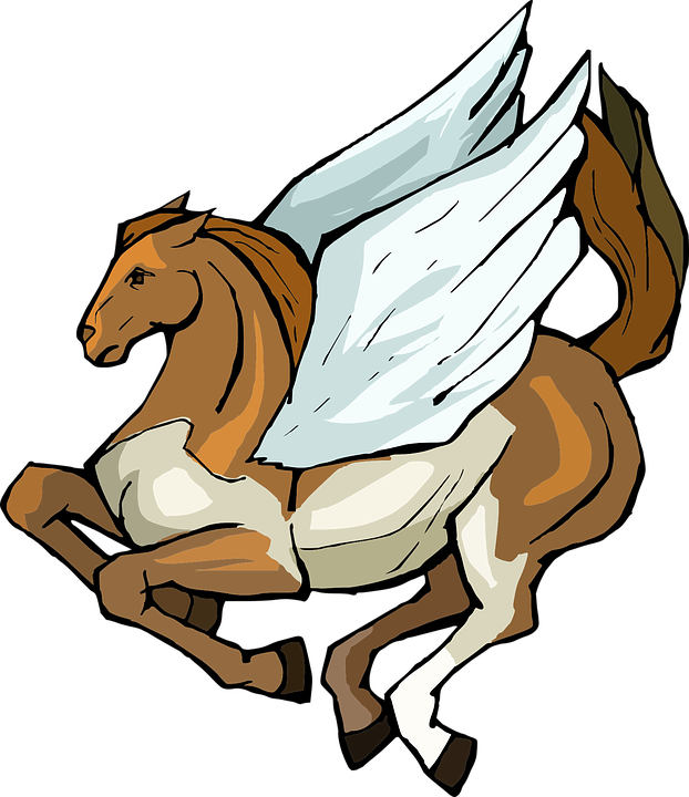 Pegasus, Horse, Wings, Character, Fantasy, Fly - Caballo Con Alas Animado - Free Transparent PNG Clipart Images Download. - Horse Transparent PNG Free Download