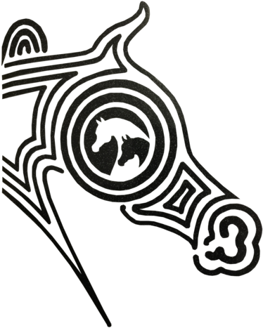 Arabian Half Maze Horse Head-blk Glitter - Arabian Horse - Free Transparent PNG Clipart Images Download. - Horse Transparent PNG Free Download