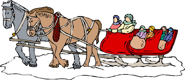 Winter Sleigh Ride Clipart - Horse Sleigh Ride Clipart - Free Transparent PNG Clipart Images Download. - Horse Transparent PNG Free Download