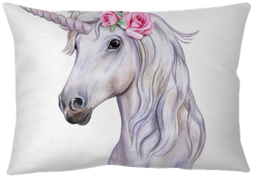 Unicorn With A Wreath Of Flowers - Water Color Unicorn Png Transparent PNG - 400x400 - Free Download on - Horse Transparent PNG Free Download