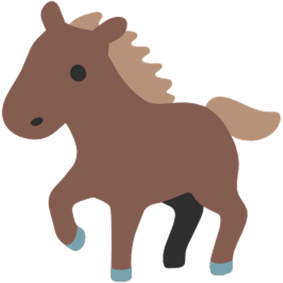 Little Horse Emoji - Horse Emoji - Free Transparent PNG Clipart Images Download. - Horse Transparent PNG Free Download