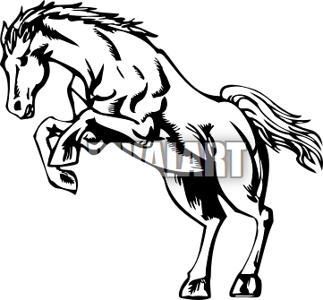 Trojan Horse Clip Art - Horse On Hind Legs Drawing - Free Transparent PNG Clipart Images Download. - Horse Transparent PNG Free Download