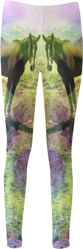 Watercolor Horses By Martina Webster Women's Legging - Leggings Transparent PNG - 1000x1000 - Free Download on - Horse Transparent PNG Free Download