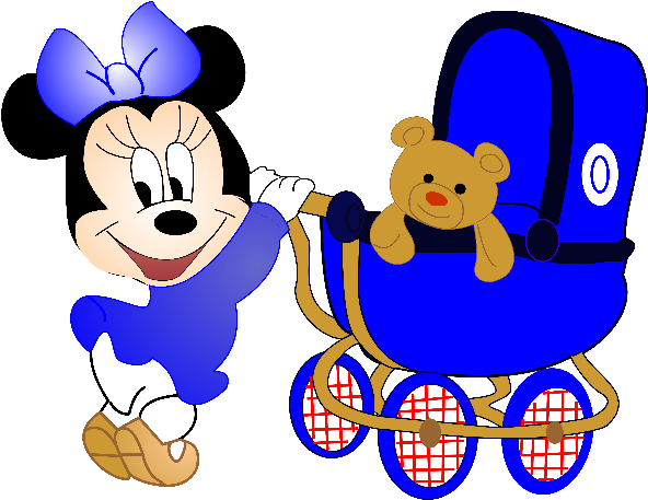 Baby Minnie Mouse Cartoon Clip Art Images - Minnie Mouse Blue Baby Transparent PNG - 600x600 - Free Download on - Mouse Transparent PNG Free Download