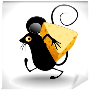 Topo Con Formaggio-cartoon Mouse With Cheese Clip Art - Векторный Клипарт Кошки - Free Transparent PNG Clipart Images Download. - Mouse Transparent PNG Free Download