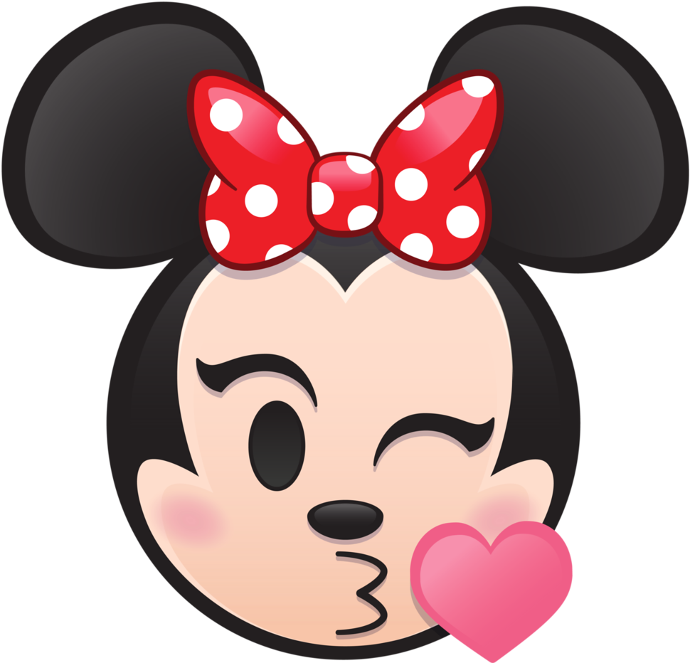 Minnie Kiss - Disney Emoji Minnie Mouse Transparent PNG - 1005x960 - Free Download on - Mouse Transparent PNG Free Download