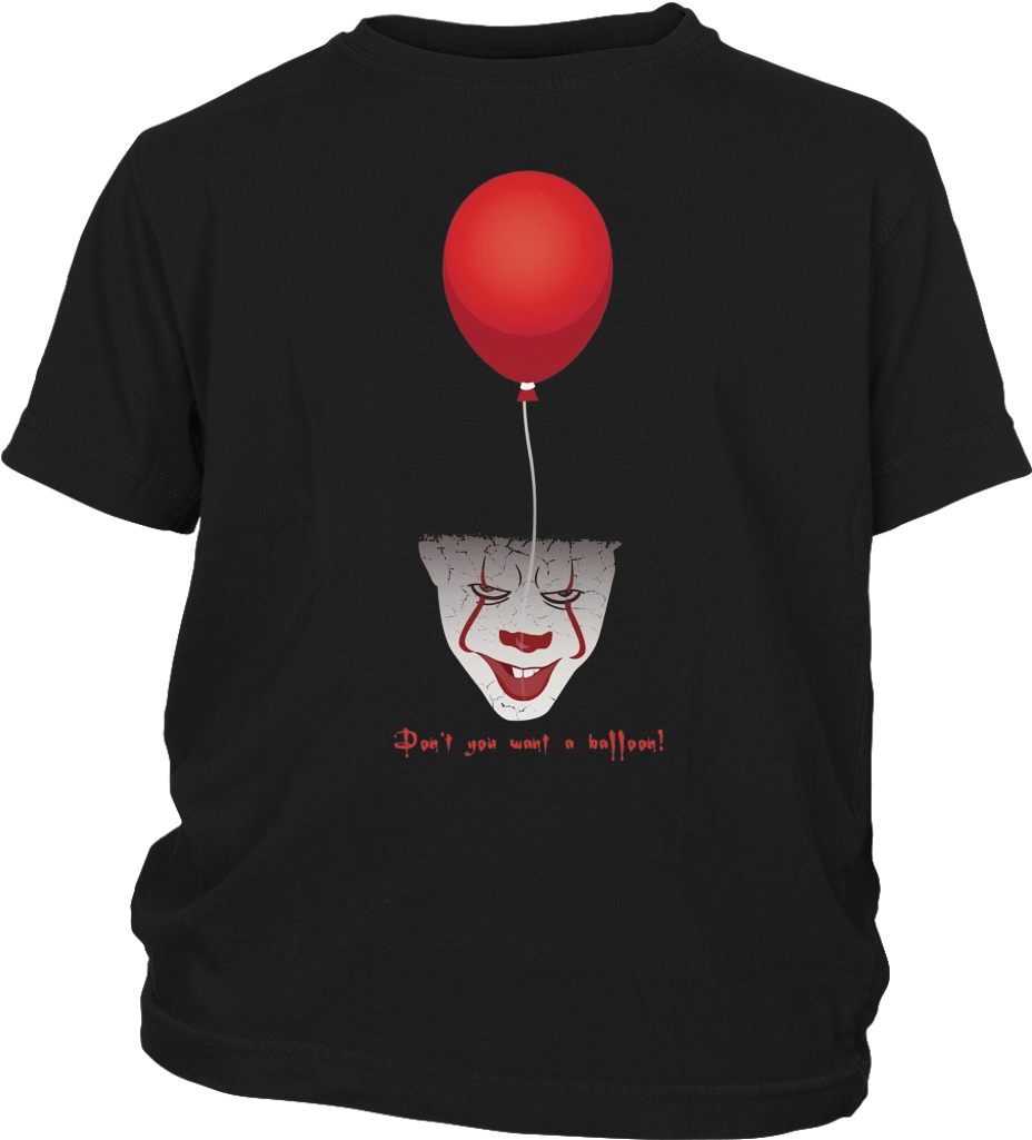 Red Balloon Fear Horror Halloween Funny T-shirt - Louis Vuitton Mickey Mouse Transparent PNG - 1024x1024 - Free Download on - Mouse Transparent PNG Free Download