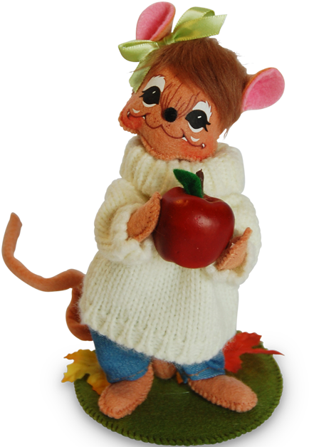 6-inch Apple Picking Girl Mouse - Annalee - 6in Apple Picking Girl Mouse - Free Transparent PNG Clipart Images Download. - Mouse Transparent PNG Free Download