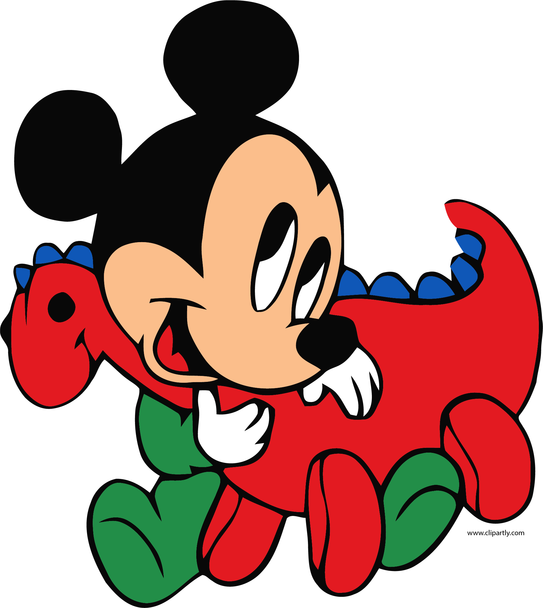 Baby Mickey Dinosaur Doll Wallpaper Clipart Png - Baby Mickey Mouse Red Transparent PNG - 1834x2054 - Free Download on - Mouse Transparent PNG Free Download
