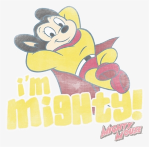 Mighty Mouse Im Mighty Men's Heather T-shirt - Mighty Mouse Transparent PNG - 400x395 - Free Download on - Mouse Transparent PNG Free Download