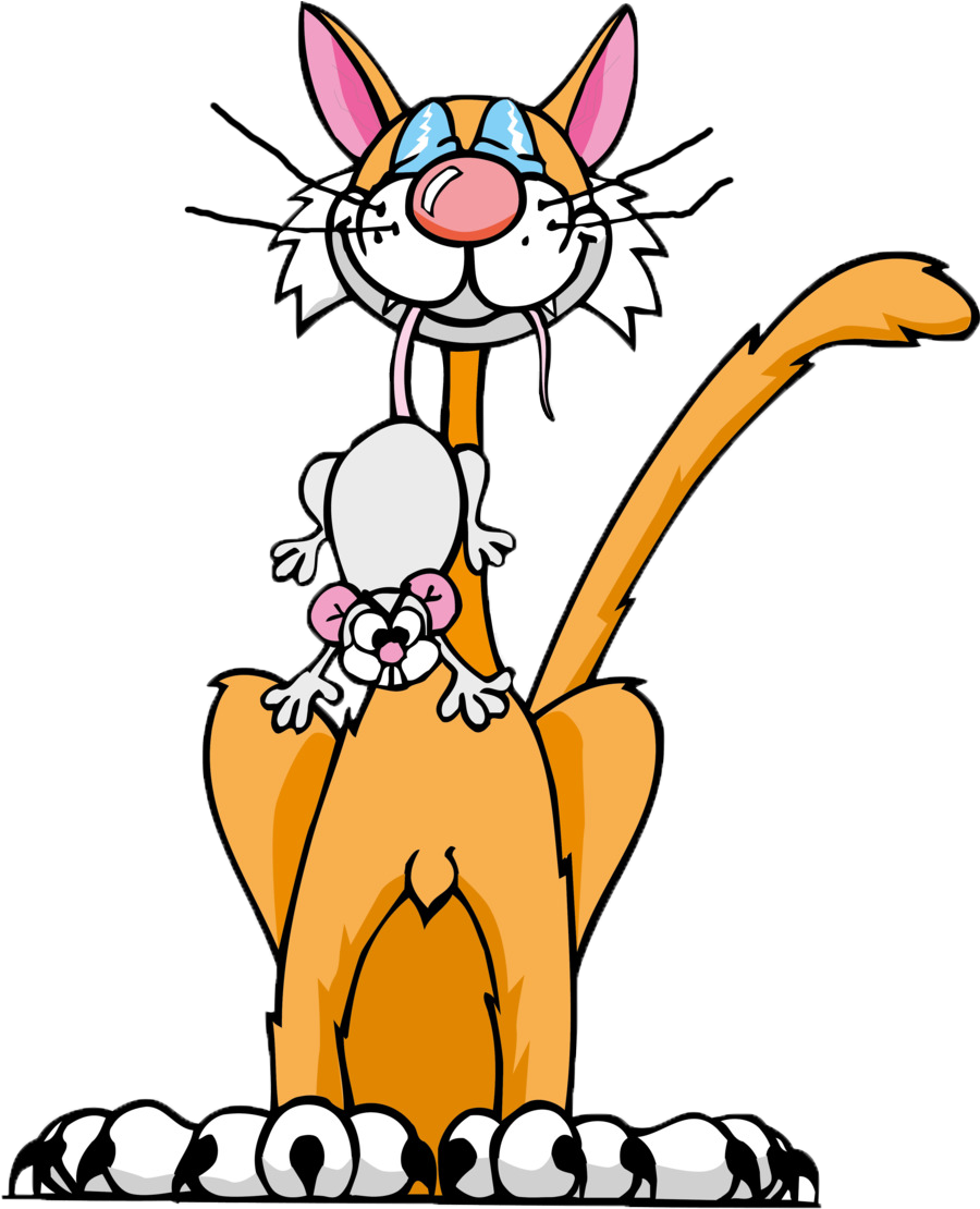 We Will Trap The Cat, Spay/neuter, & Relocate To An - Cartoon Mouse And Cat - Free Transparent PNG Clipart Images Download. - Mouse Transparent PNG Free Download