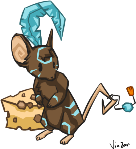 Shaman Mouse And The Cheese By Viczar-skiekatsu - Cartoon - Free Transparent PNG Clipart Images Download. - Mouse Transparent PNG Free Download