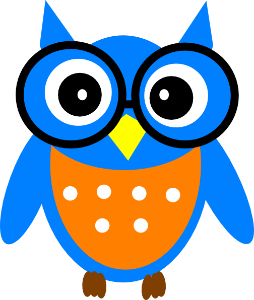 Wise Owl Clipart Free Clip Art Images - Cartoon Owl With Glasses - Free Transparent PNG Clipart Images Download. - Owl Transparent PNG Free Download