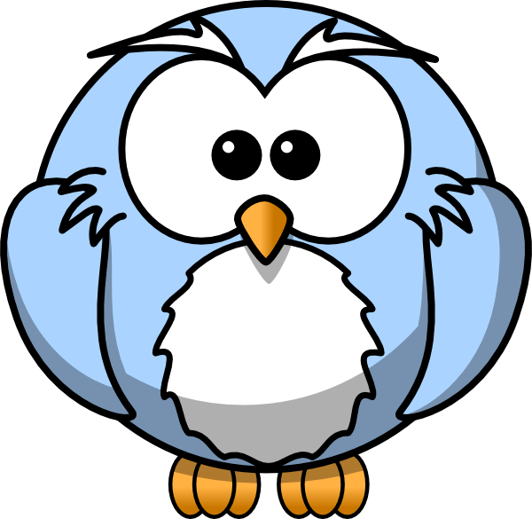 Blue Cartoon Owl Clip Art - Cartoon Owl Blue - Free Transparent PNG Clipart Images Download. - Owl Transparent PNG Free Download