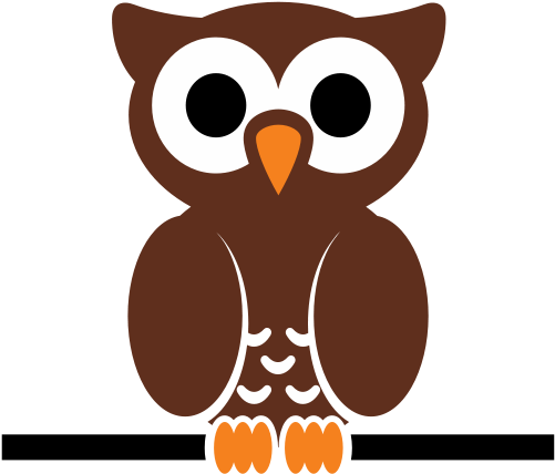 Free Cartoon Owl Perched On A Wire Clip Art - Cartoon Owl Shower Curtain - Free Transparent PNG Clipart Images Download. - Owl Transparent PNG Free Download