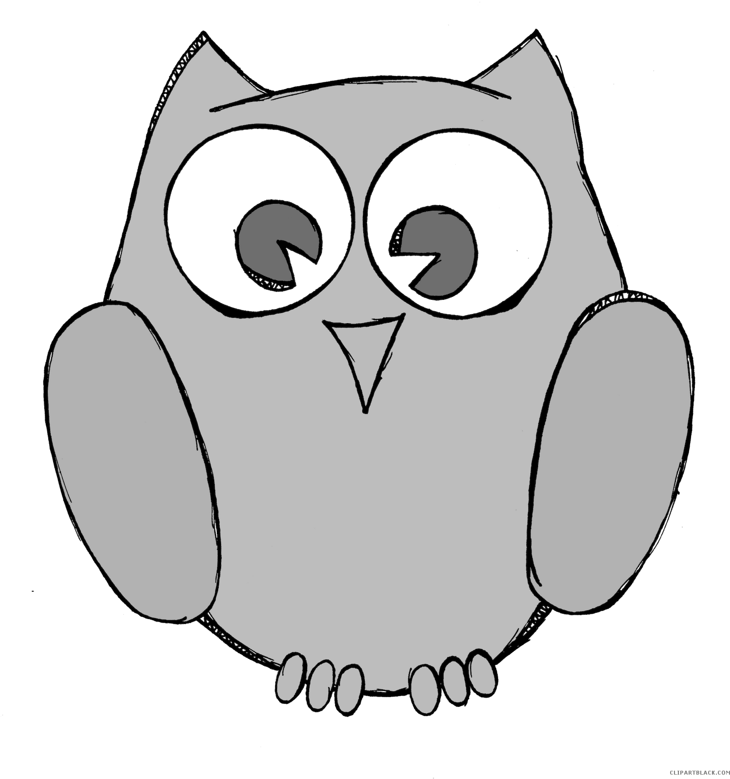 Owl For Teachers Animal Free Black White Clipart Images - Drawing - Free Transparent PNG Clipart Images Download. - Owl Transparent PNG Free Download
