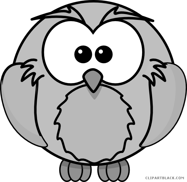 Wise Owl Animal Free Black White Clipart Images Clipartblack - Bird Clipart Black And White - Free Transparent PNG Clipart Images Download. - Owl Transparent PNG Free Download