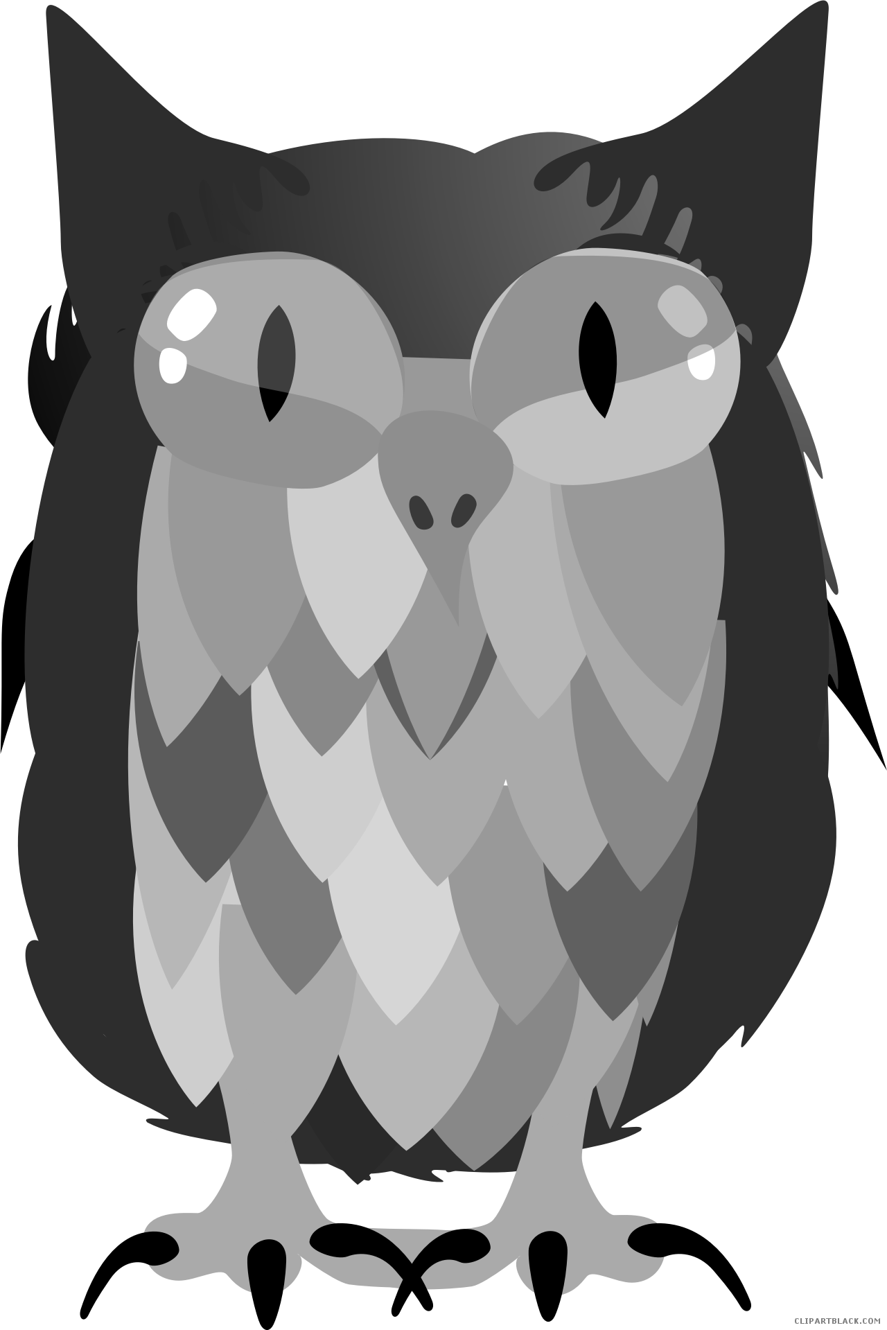 Owl High Quality Animal Free Black White Clipart Images - Cartoon - Free Transparent PNG Clipart Images Download. - Owl Transparent PNG Free Download