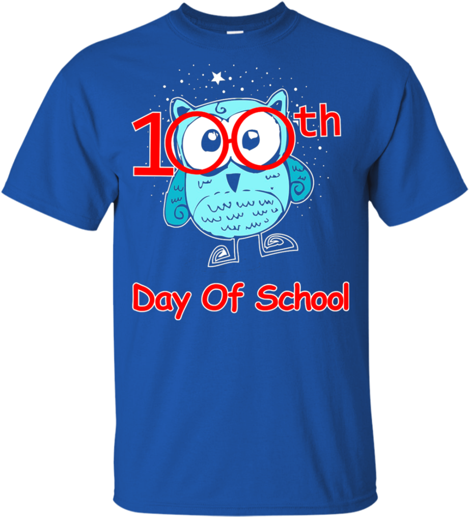 Cute Owl 100th Day Of School T-shirt 100 Days Smarter - Deen Shirts - Free Transparent PNG Clipart Images Download. - Owl Transparent PNG Free Download