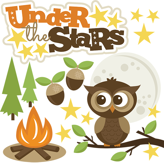 Camping Clipart Owl - Miss Kates Cuttables Camping - Free Transparent PNG Clipart Images Download. - Owl Transparent PNG Free Download