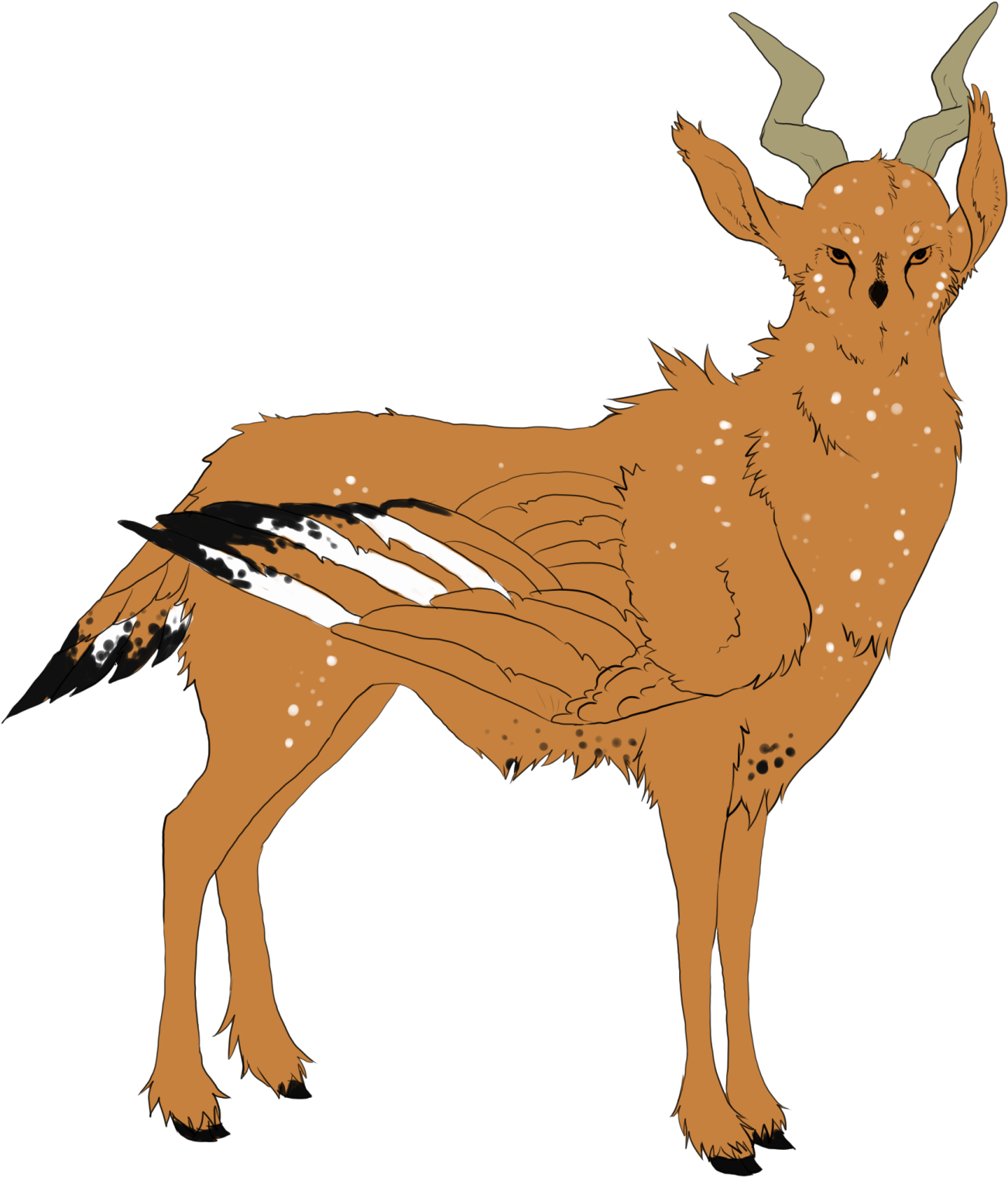 Player's Interpretation Of An Owl Deer - Cartoon - Free Transparent PNG Clipart Images Download. - Owl Transparent PNG Free Download
