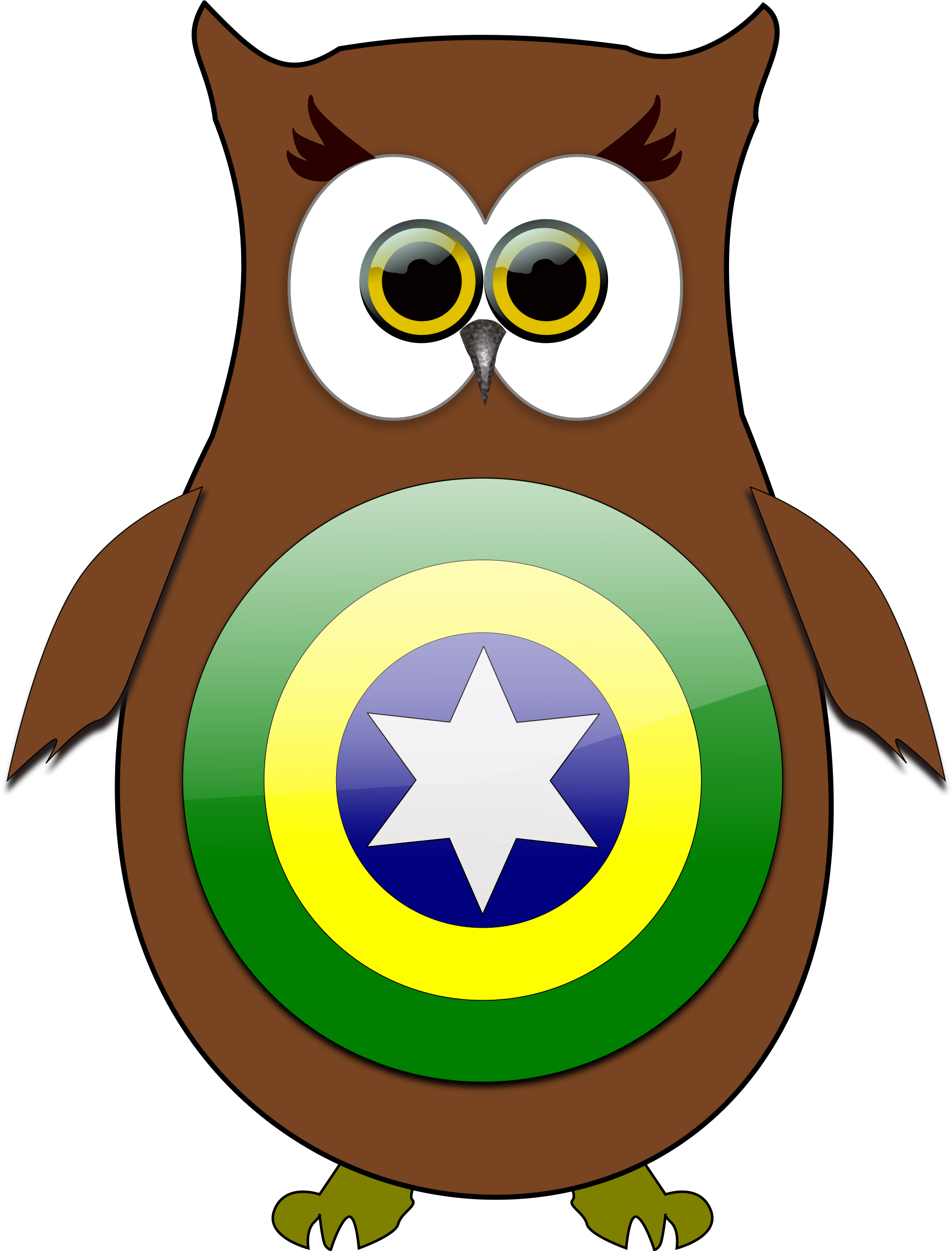 Free Owl Brazil Superhero Clipart Clipart And Vector - Clip Art - Free Transparent PNG Clipart Images Download. - Owl Transparent PNG Free Download