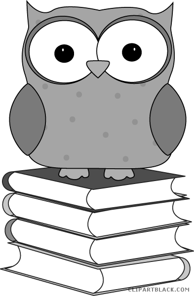 Owl With Book Animal Free Black White Clipart Images - Owl Activities For School - Free Transparent PNG Clipart Images Download. - Owl Transparent PNG Free Download