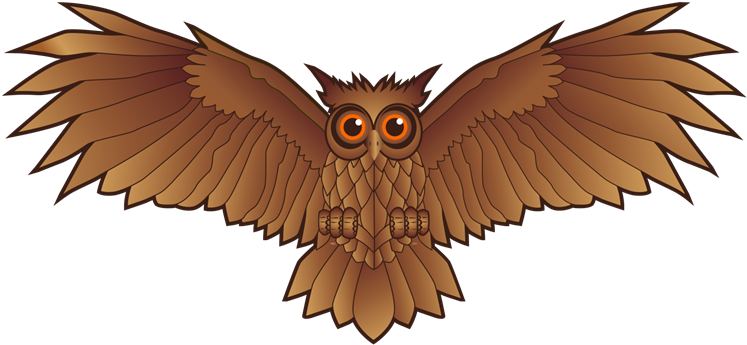 Free Owl Spread Wings Clip Art - Bird With Wings Clipart - Free Transparent PNG Clipart Images Download. - Owl Transparent PNG Free Download