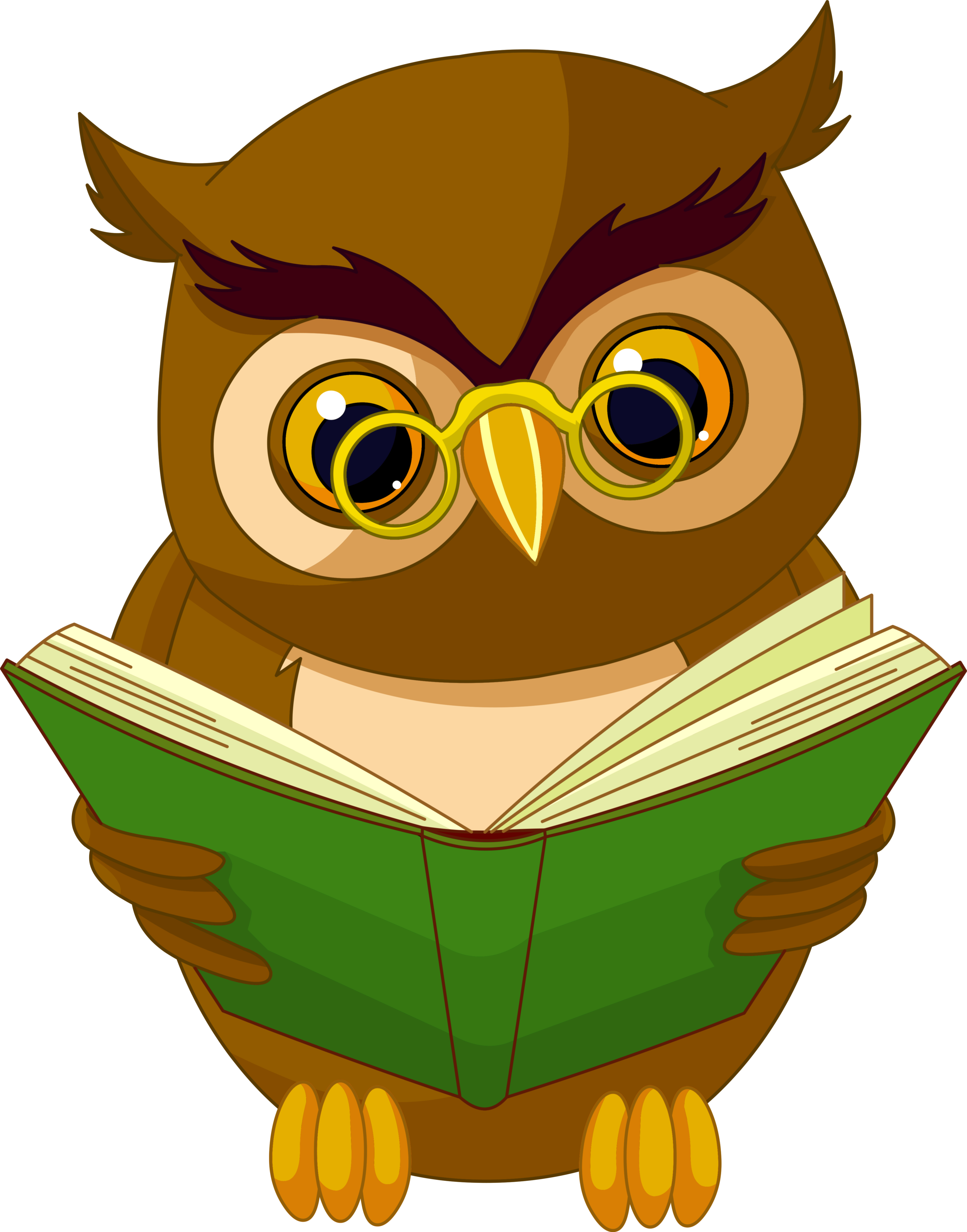 Transparent Owl With Book Png Clipart Picture - Transparent Background Books Clipart - Free Transparent PNG Clipart Images Download. - Owl Transparent PNG Free Download