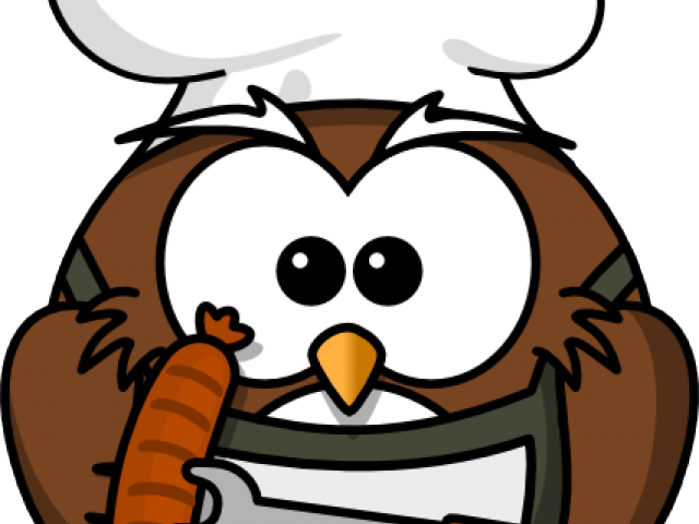 Cooking Clipart Owl - Peek A Owl Cook: Funny Owl Chef Barbecue & Grill - Free Transparent PNG Clipart Images Download. - Owl Transparent PNG Free Download