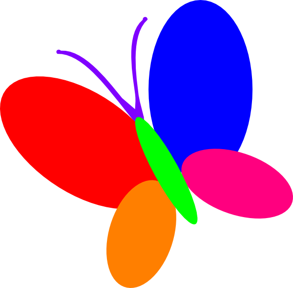 Multi Color Butterfly Clip Art At Clker - Png Multi Color Logos - Free Transparent PNG Clipart Images Download. - Owl Transparent PNG Free Download
