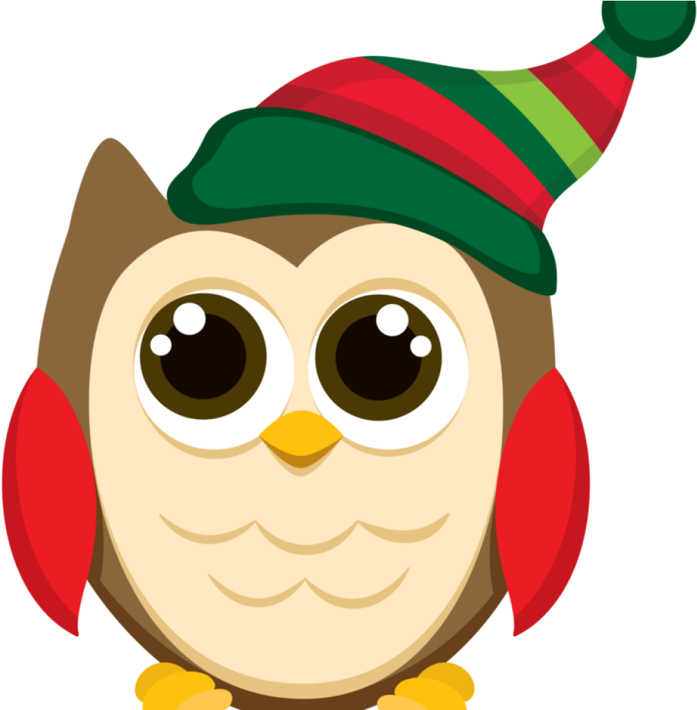 Christmas Owl Clipart Christmas Owl Clip Art Patterns - Owl Christmas Tile Coaster - Free Transparent PNG Clipart Images Download. - Owl Transparent PNG Free Download