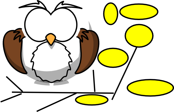 Uhu Clip Art At Clker - Cartoon Black And White Owl - Free Transparent PNG Clipart Images Download. - Owl Transparent PNG Free Download