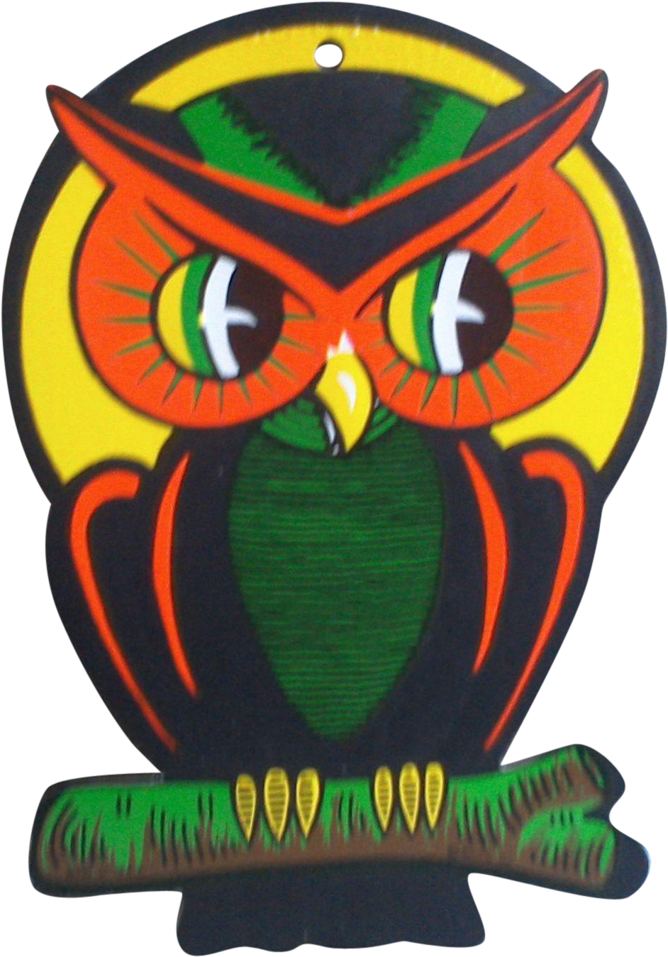 Vintage ~ Beistle ~ Owll ~ Die Cut Halloween Decor - Vintage Halloween Owl - Free Transparent PNG Clipart Images Download. - Owl Transparent PNG Free Download