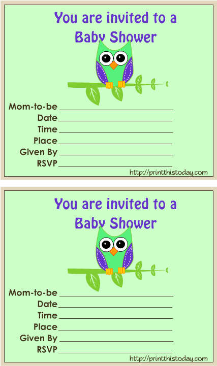 Free Cute Owl Baby Shower Invitations - Cartoon - Free Transparent PNG Clipart Images Download. - Owl Transparent PNG Free Download
