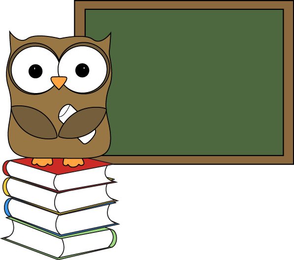 Owl With Books And Chalkboard Clip Art - Owl Teaching Clip Art - Free Transparent PNG Clipart Images Download. - Owl Transparent PNG Free Download