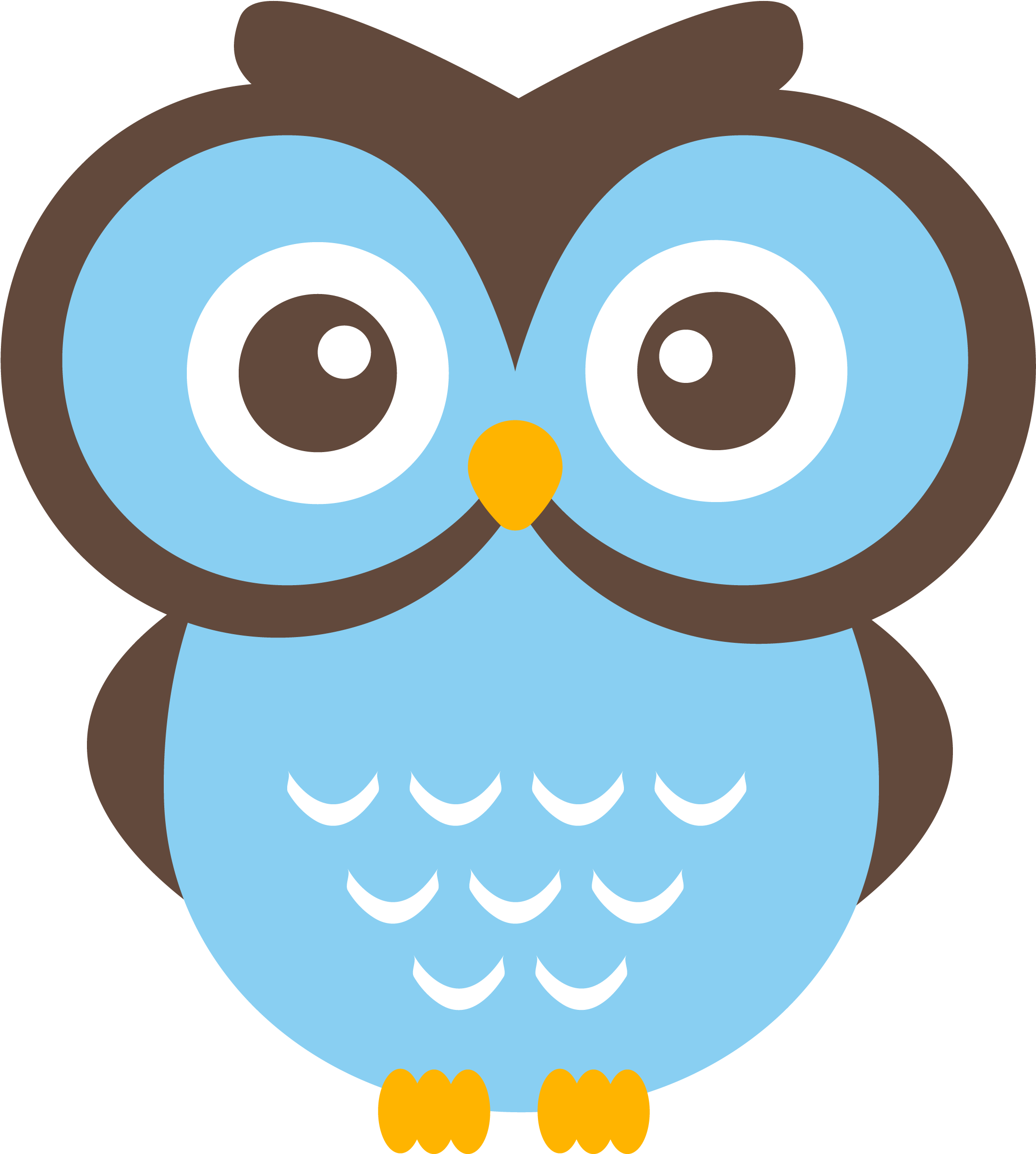 Owl Vacation Free Cliparts All Used For Free - Cute Owl Clip Art - Free Transparent PNG Clipart Images Download. - Owl Transparent PNG Free Download
