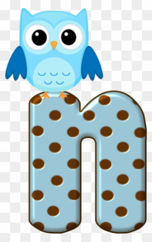 *✿**✿*n- Minuscula*✿**✿*de Alfabeto Decorativo - Cartoon Owls With Big Eyes - Free Transparent PNG Clipart Images Download. - Owl Transparent PNG Free Download