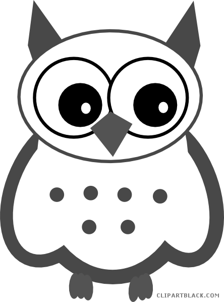 Snowy Owl Animal Free Black White Clipart Images Clipartblack - Clip Art - Free Transparent PNG Clipart Images Download. - Owl Transparent PNG Free Download