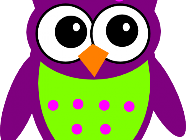 Owl Clipart Purple - Black And White Owl Clipart - Free Transparent PNG Clipart Images Download. - Owl Transparent PNG Free Download