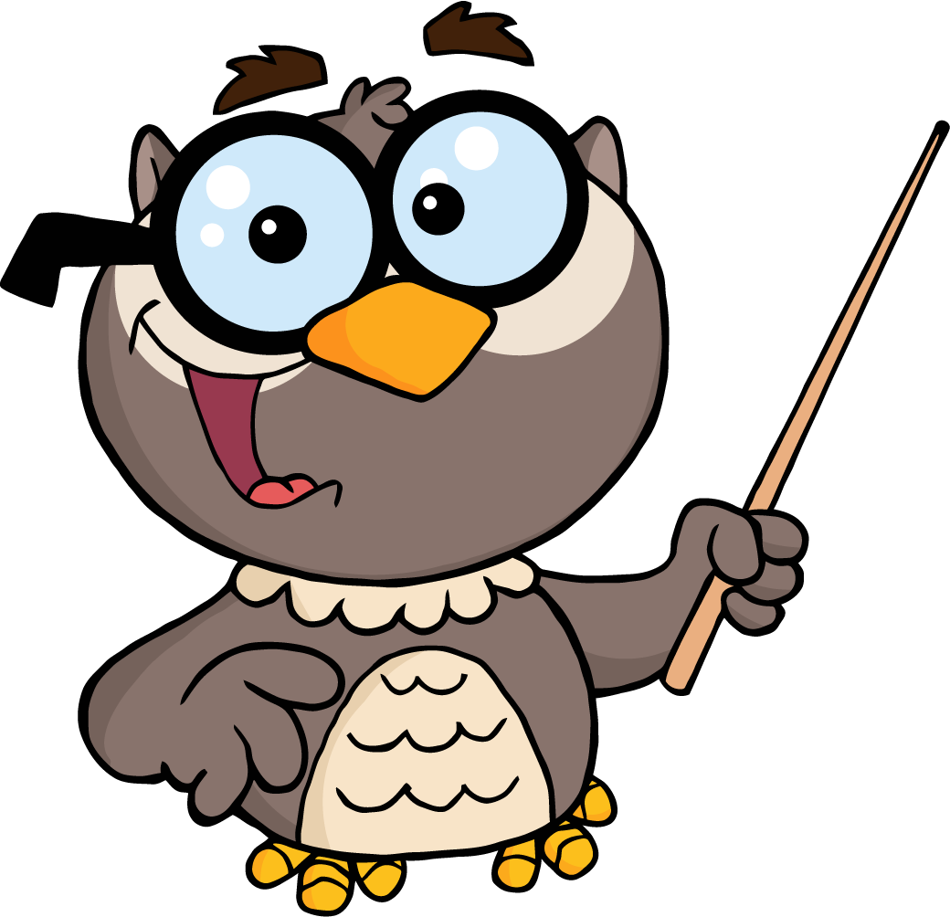 Png 4290 Owl Teacher Cartoon Character With A Pointer1 - Cartoon Owl Teacher - Free Transparent PNG Clipart Images Download. - Owl Transparent PNG Free Download