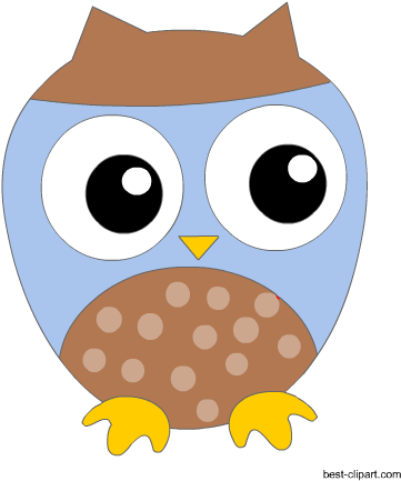 Free Blue Owl Clip Art Image - Owl Baby Shower - Free Transparent PNG Clipart Images Download. - Owl Transparent PNG Free Download