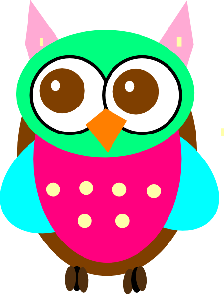 Colorful Baby Owl Chick Clip Art At Clker - Clip Art Colorful Owl - Free Transparent PNG Clipart Images Download. - Owl Transparent PNG Free Download