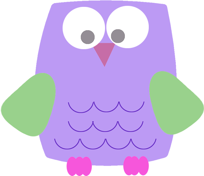 Lila Funny Owl Clipart - Cute Purple Owl Clipart Transparent - Free Transparent PNG Clipart Images Download. - Owl Transparent PNG Free Download