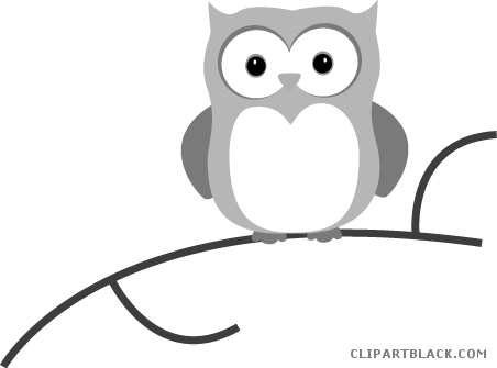 Cute Owl Animal Free Black White Clipart Images Clipartblack - Back To School September 2017 - Free Transparent PNG Clipart Images Download. - Owl Transparent PNG Free Download