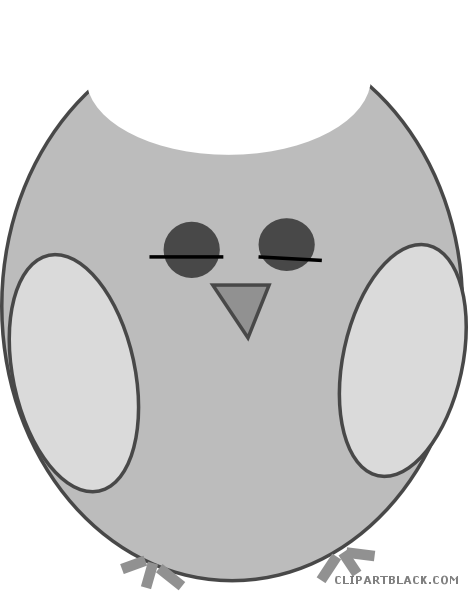 Sleepy Owl Animal Free Black White Clipart Images Clipartblack - Clip Art - Free Transparent PNG Clipart Images Download. - Owl Transparent PNG Free Download