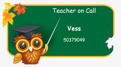 Transparent English Teacher Png - School Board Clip Art, Png Download - Owl Transparent PNG Free Download