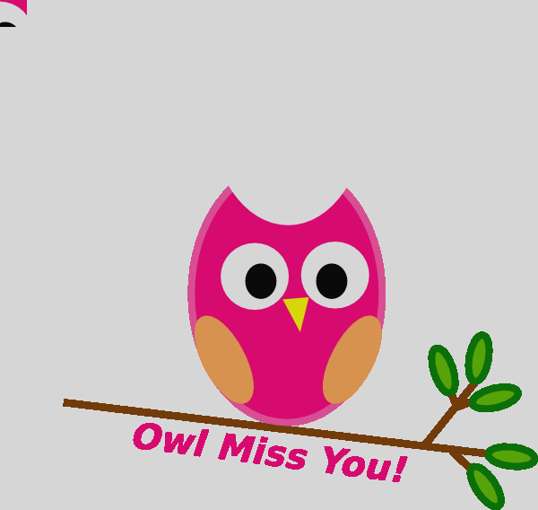 Miss You Clip Art Frog Free Frog Thank You Clipart - Owl Clip Art - Free Transparent PNG Clipart Images Download. - Owl Transparent PNG Free Download