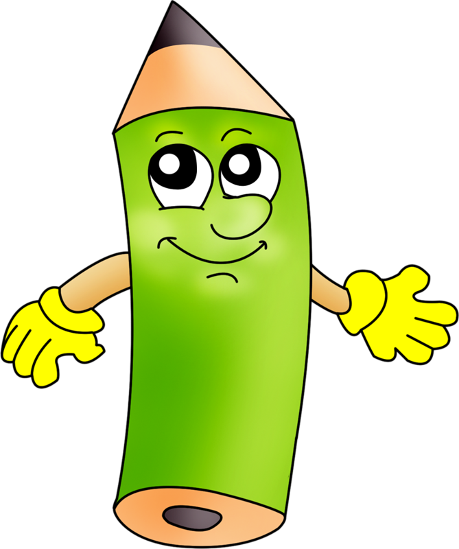 Green School Clipart, School Pictures, School Decorations, - Crayon With Face Clip Art - Free Transparent PNG Clipart Images Download. - Owl Transparent PNG Free Download